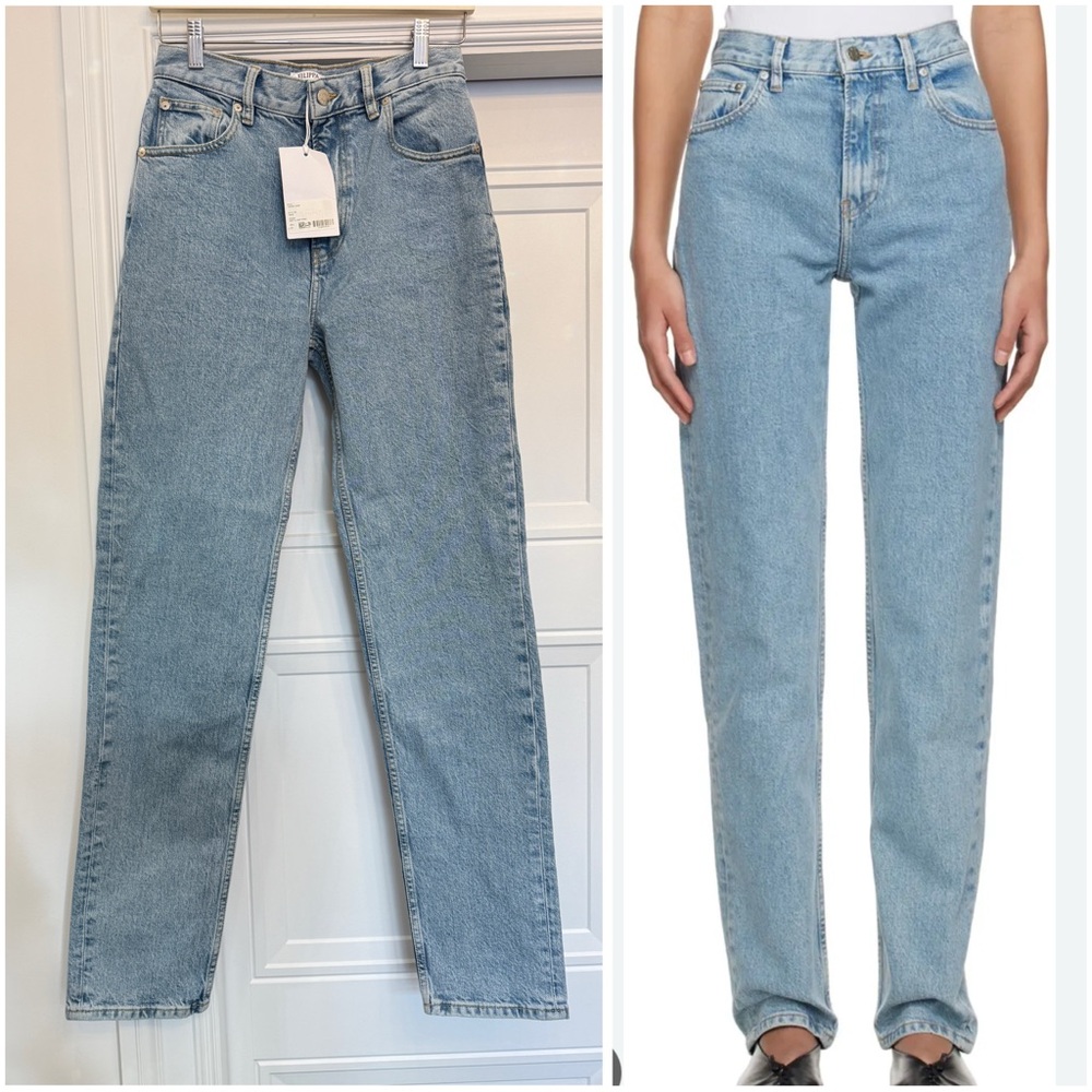 NWT FLIPPA K TAPERED JEANS ALLOVER STONE HIGH RISE 27 RET $268